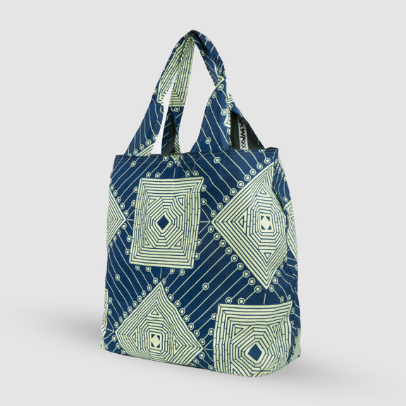 Tote Bag réversible - Bleu & Vert - Sawaxx